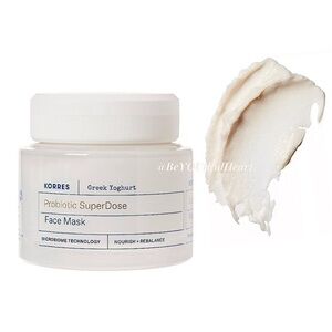 Korres Greek Yoghurt Probiotic SuperDose Face Mask, 3.38 fl oz / 100 ml